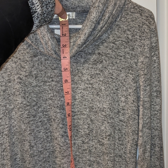 Last chance! NINE BRITTON Light Gray TUNIC SWEATER DRESS - Picture 6 of 6